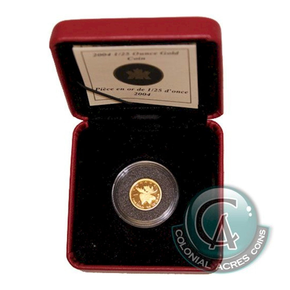 2004 Canada 50-cent Moose 1/25oz. Pure Gold (TAX Exempt)
