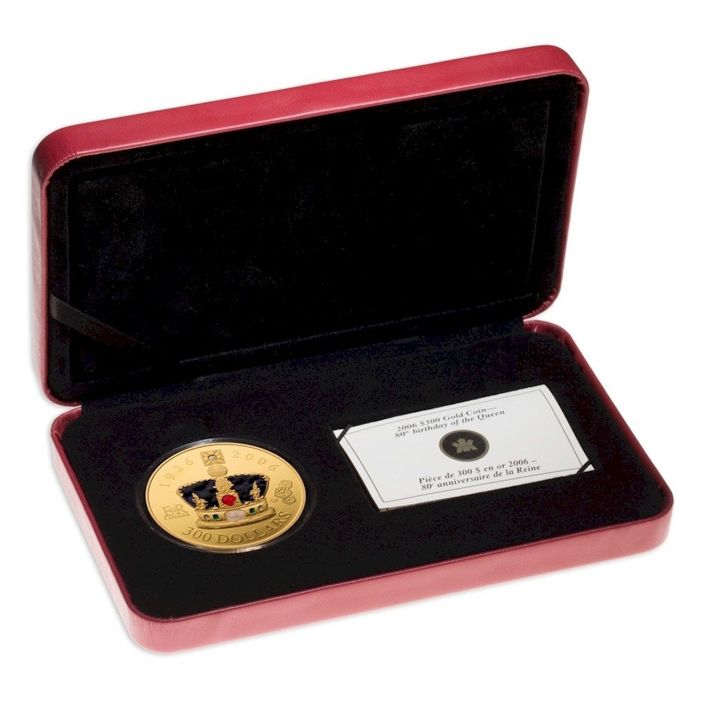 2006 Canada $300 80th Birthday of the Queen 14K Gold Coin