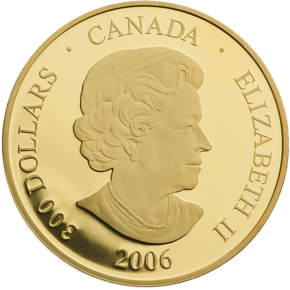2006 Canada $300 Swarovski Crystal Snowflake 14kt Gold