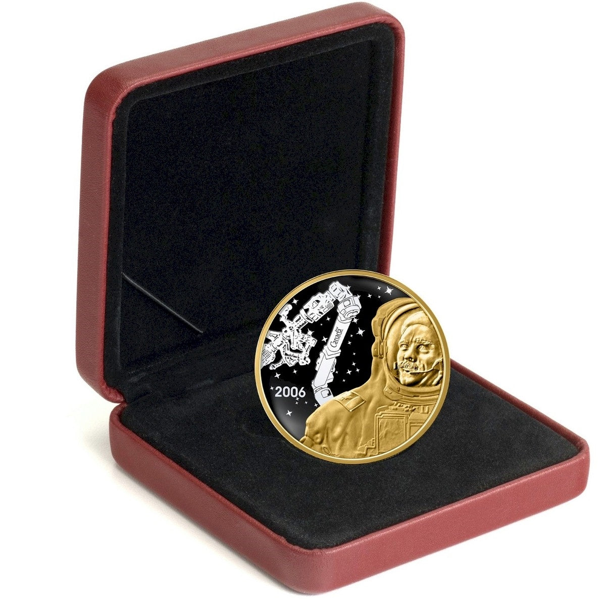 2006 $300 14K Canadian Achievements - Canadarm & Col. Hadfield Gold