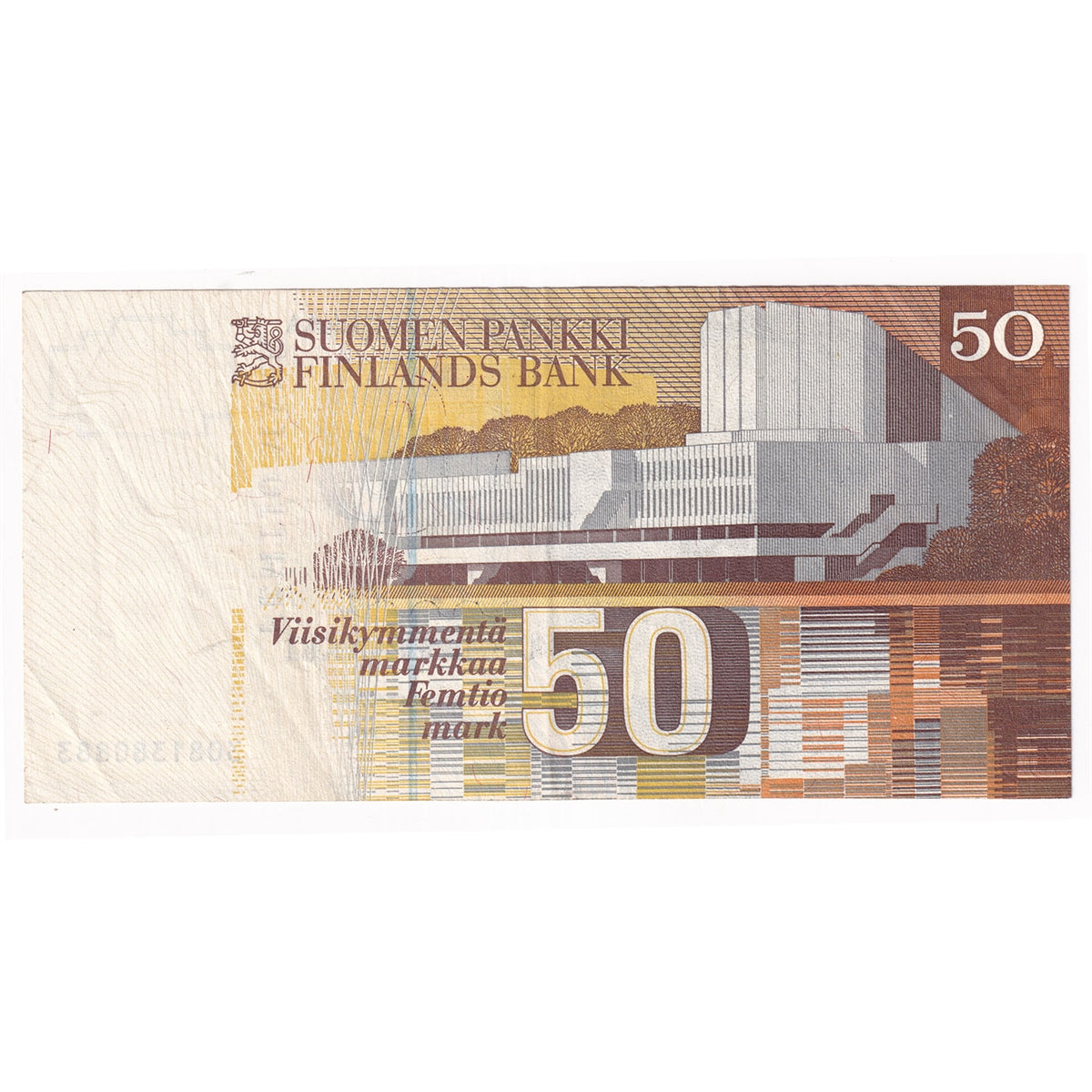 Finland 1986 50 Markkaa Note, Pick #118 Litt. A, EF
