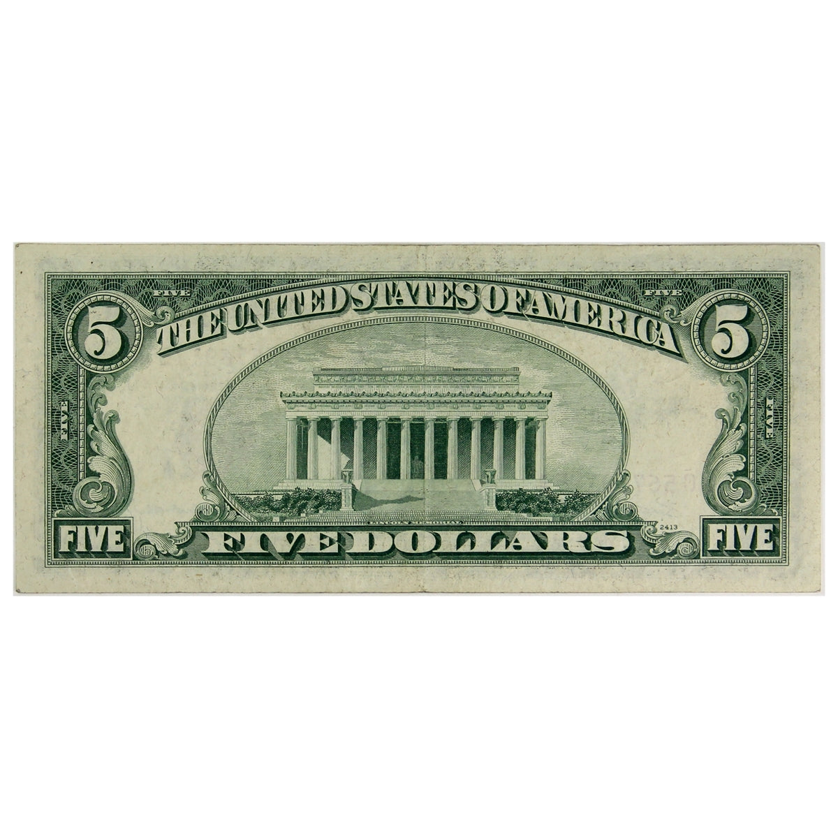 USA 1953C $5 Note, FR #1535, VF-EF