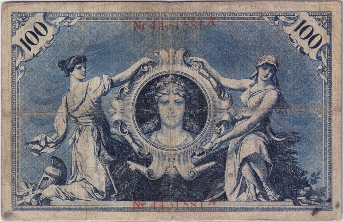 Germany 1903 100 Mark Note, Pick #22, VG (holes)