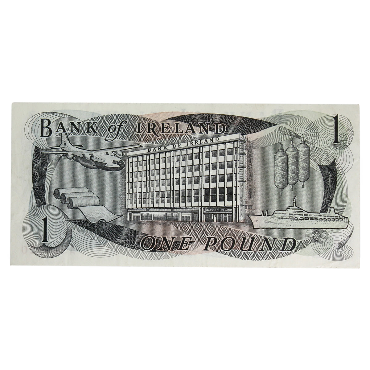 Northern Ireland 1967 1 Pound Note, NI.203, Guthrie, VF