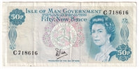 Isle of Man 1979 50 New Note, Pick #33a Pence, VF