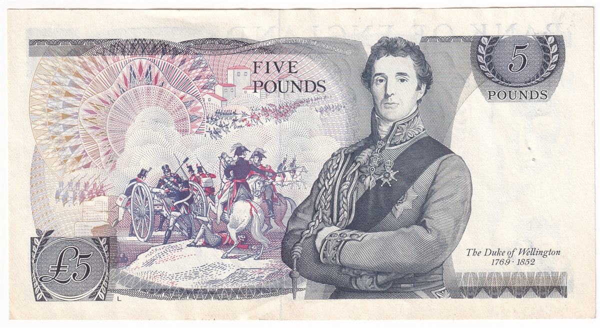 Great Britain 1973 5 Pound Note, BE112c, AU