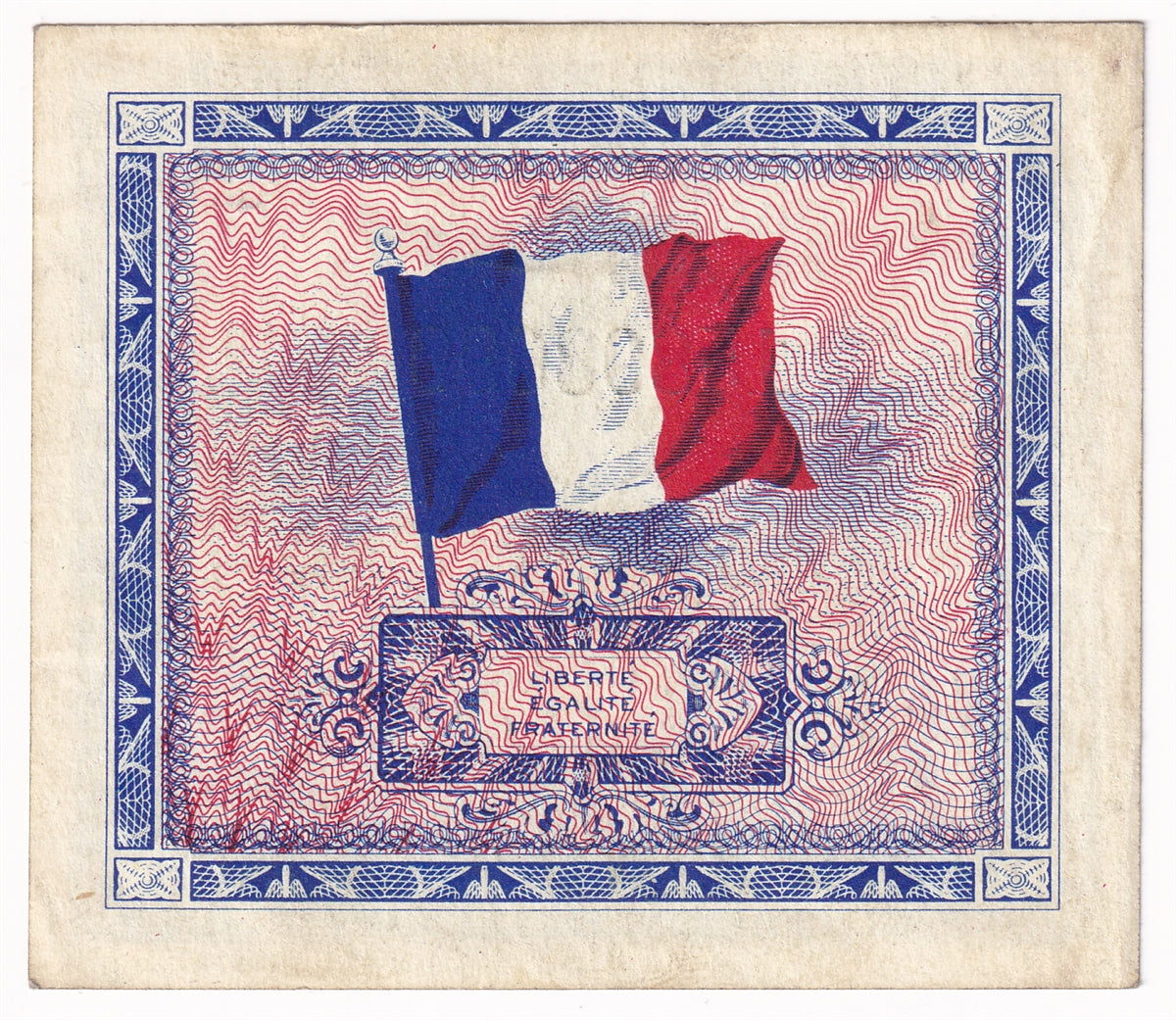 France 1944 5 Francs Note, Pick #115a, AU-UNC