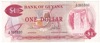 Guyana 1966-62 1 Dollar Note, Pick #21a, EF-AU