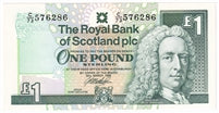 Scotland 1999 Royal Bank of Scotland 1 Pound Note, SC833e, UNC