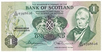 Scotland 1978 Bank of Scotland 1 Pound Note, SC109c, AU