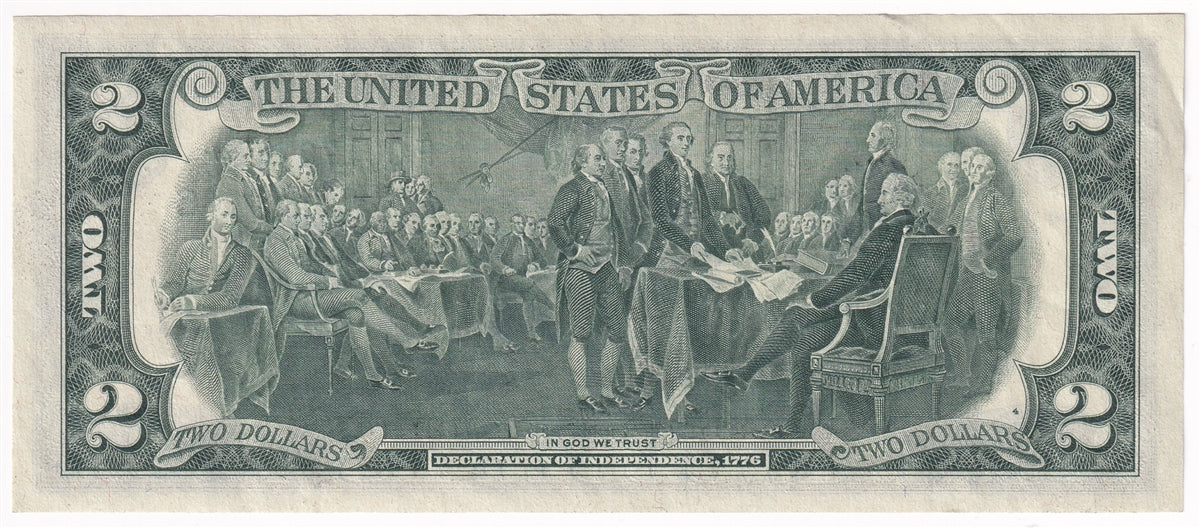 USA * 1976 $2 Note, FR #1935F, Atlanta Star, AU