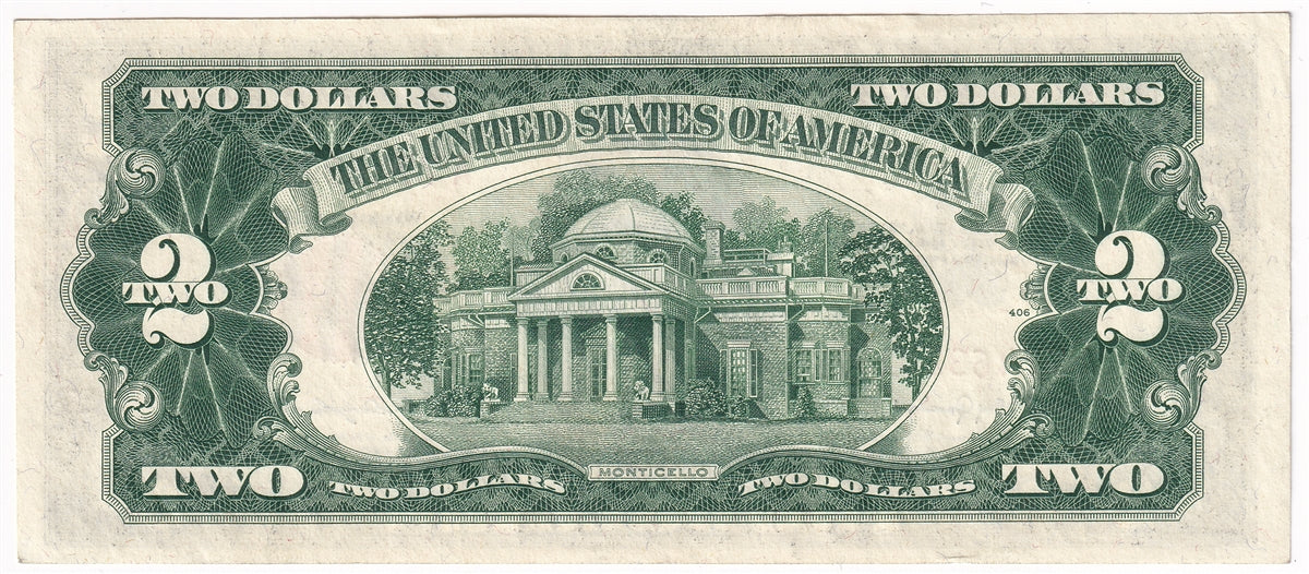 USA 1953C $2 Note, FR #1512, Granahan-Dillon, AU