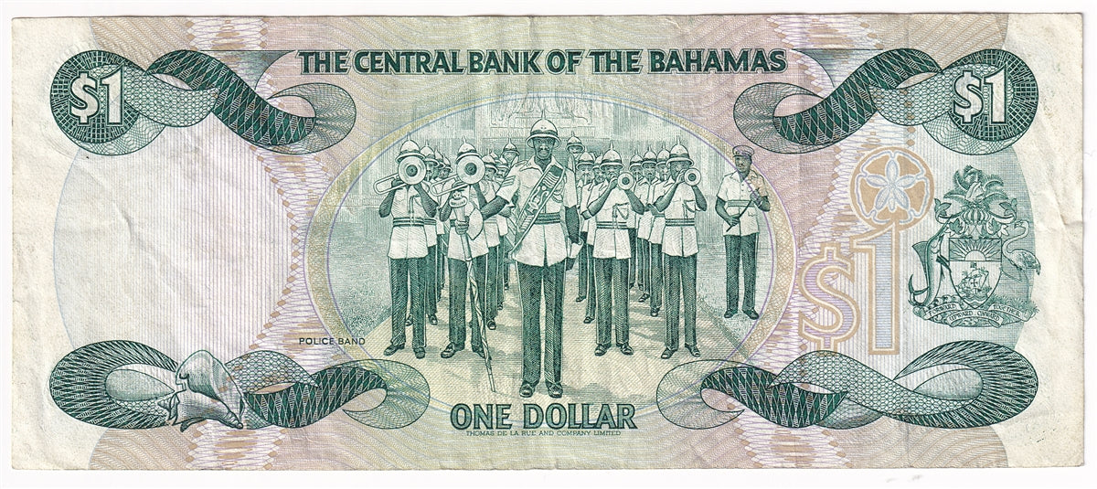 Bahamas 1984 (L.1974) 1 Dollar Note, Pick #43b Smith, VF