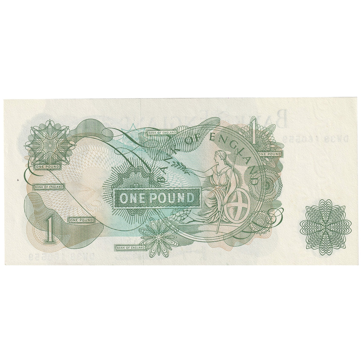 Great Britain 1 Pound Note, Pick #374g, UNC