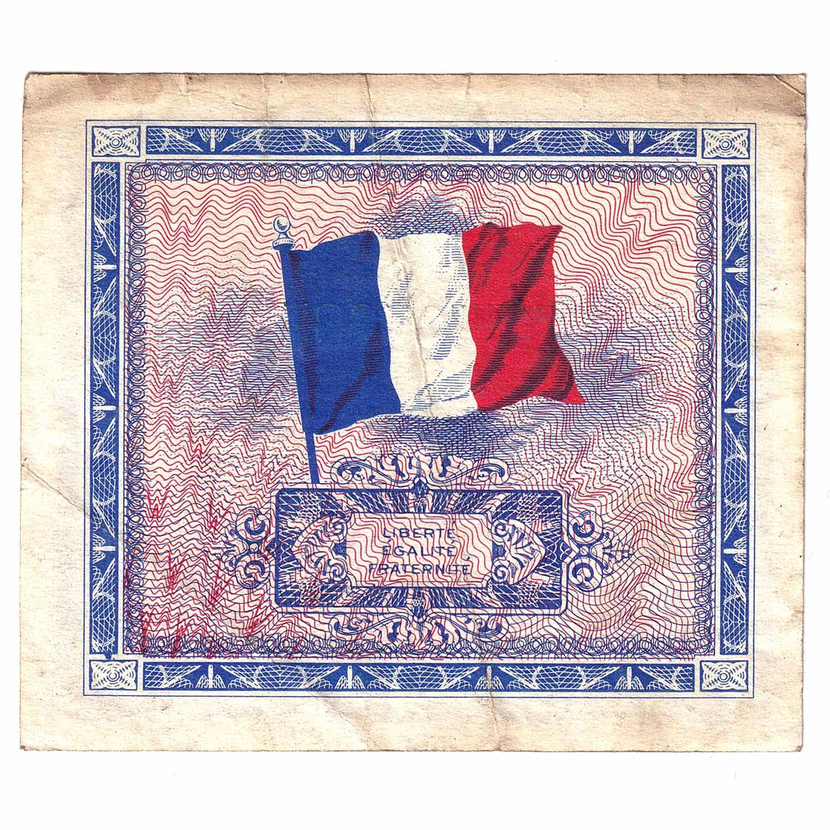France 1944 5 Francs Note, Pick #115a, EF