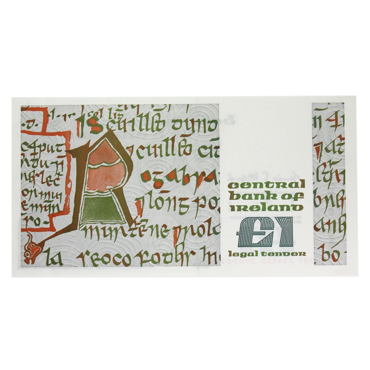 Ireland 1984 1 Pound Note, E138, AU