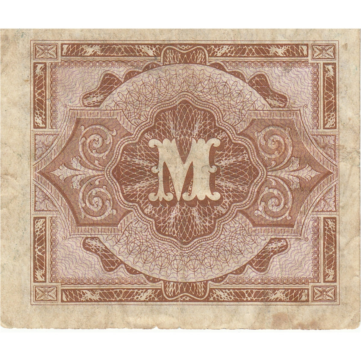 Germany 1944 5 Mark Note, 9 Digit with F, VF (tear)