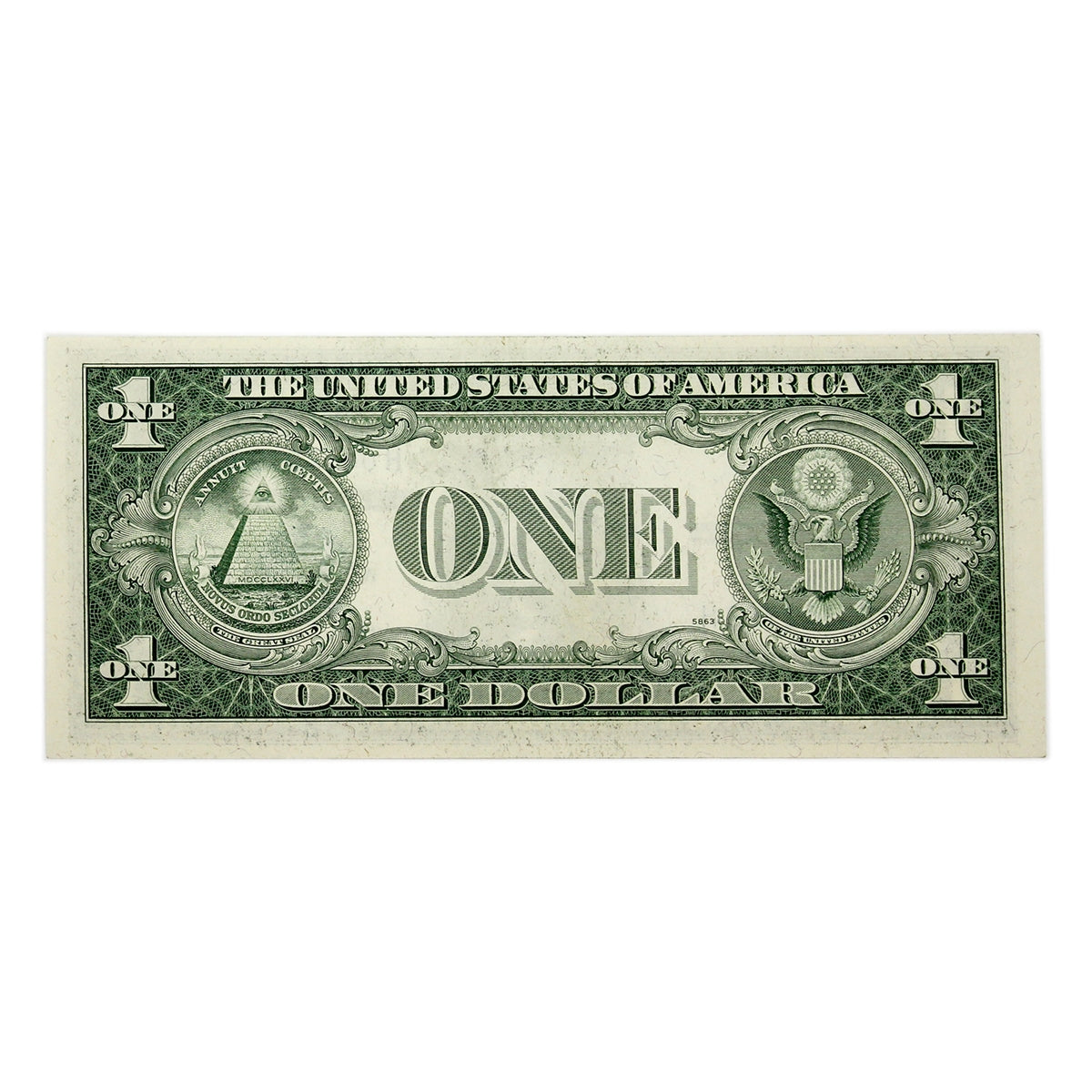 USA 1935E $1 Note, FR #1614, Priest-Humphrey, Silver Certificate, AU