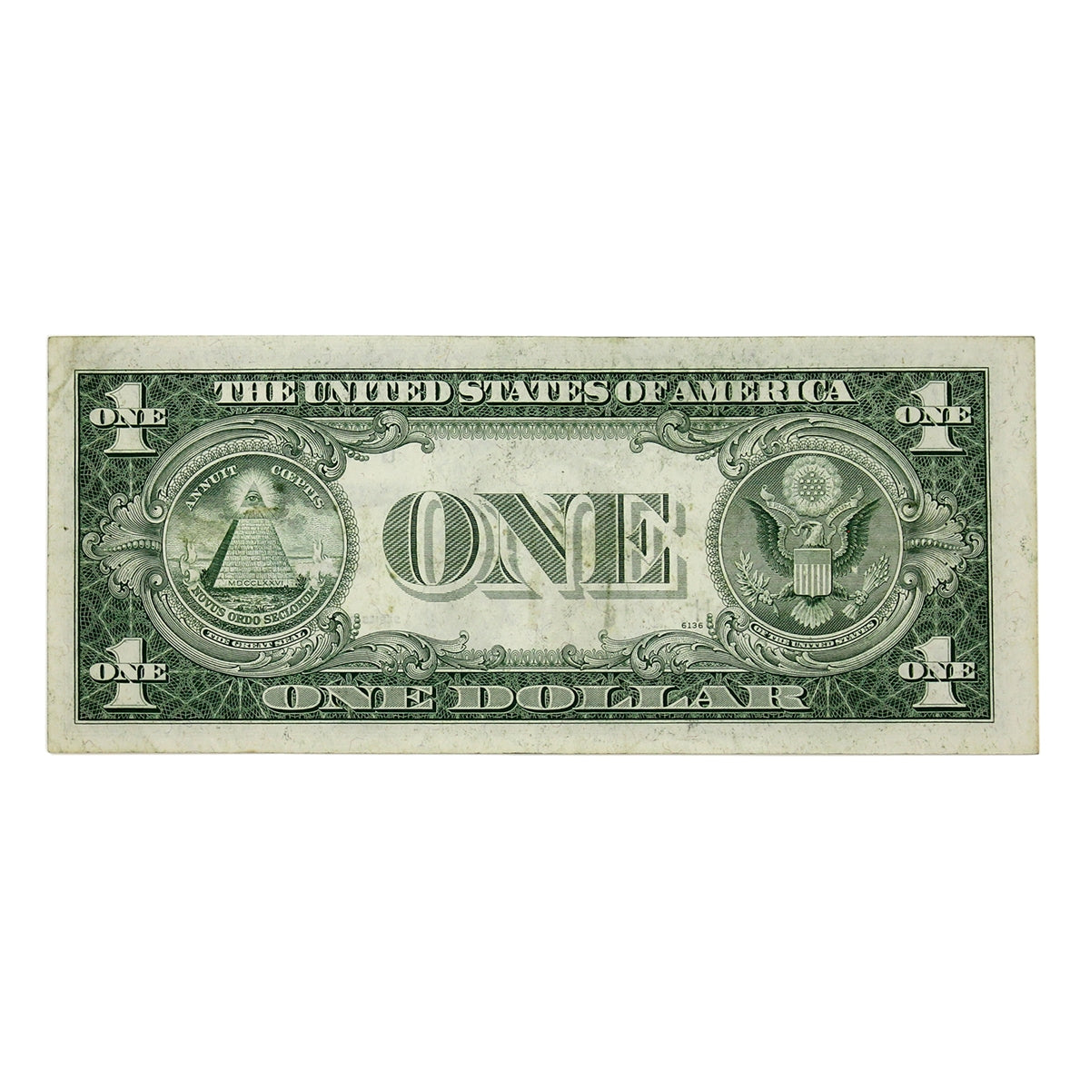 USA 1935E $1 Note, FR #1614, Priest-Humphrey, Silver Certificate, EF