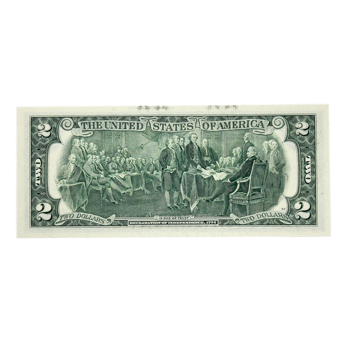 USA 1976 $2 Note, FR #1935D, Neff-Simon, Cleveland, CUNC