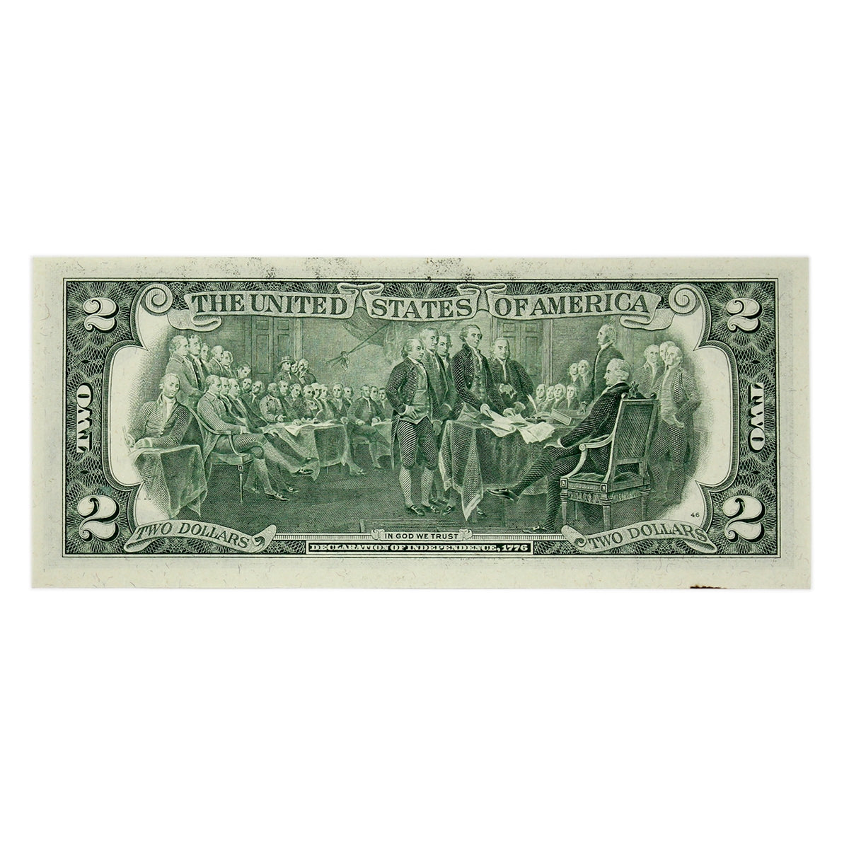USA 1976 $2 Note, FR #1935K, Neff-Simon, Dallas, CUNC
