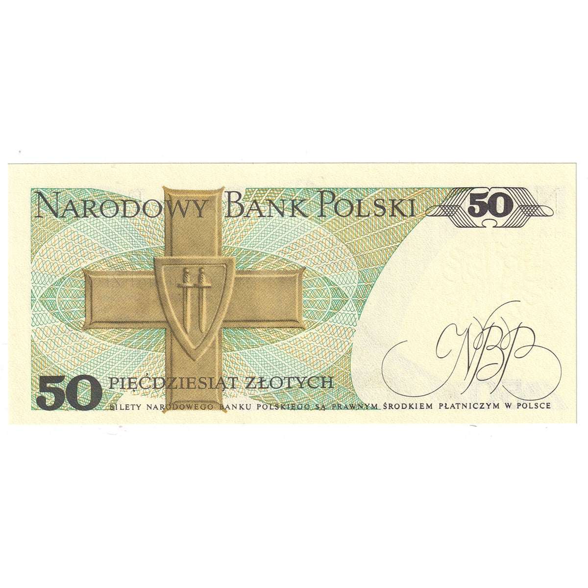 Poland Note 1988 50 Zlotych, UNC
