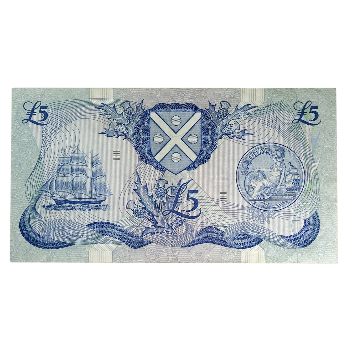 Scotland 1977 5 Pound Note, SC121c, VF