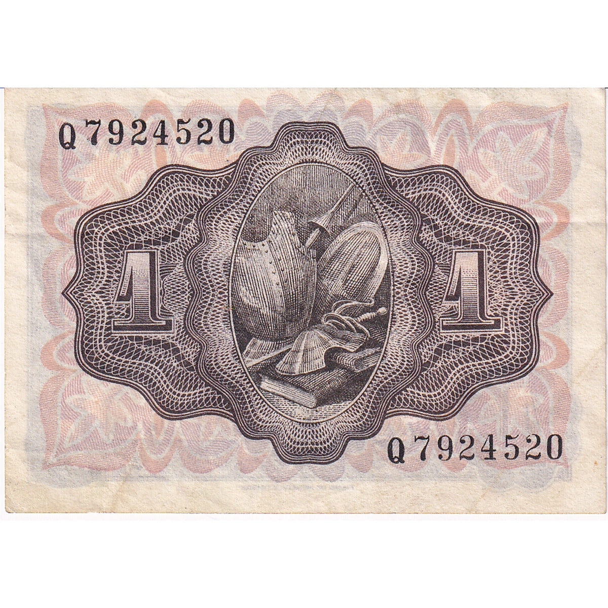 Spain Note 1951 1 Peseta, EF