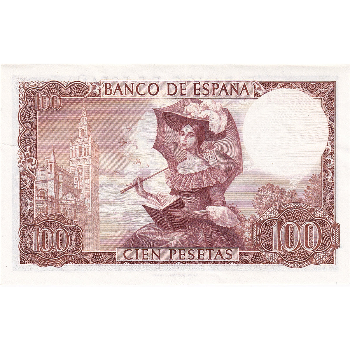 Spain Note 1965 100 Pesetas, AU