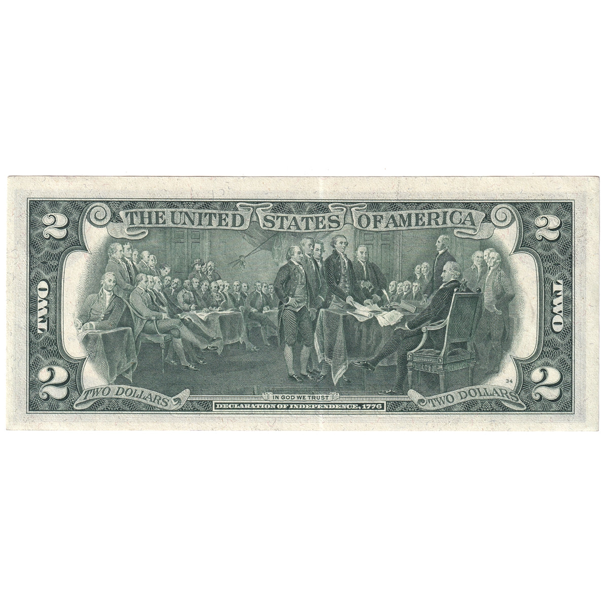 USA 1976 $2 Note, FR #1935D, Neff-Simon, Cleveland, UNC