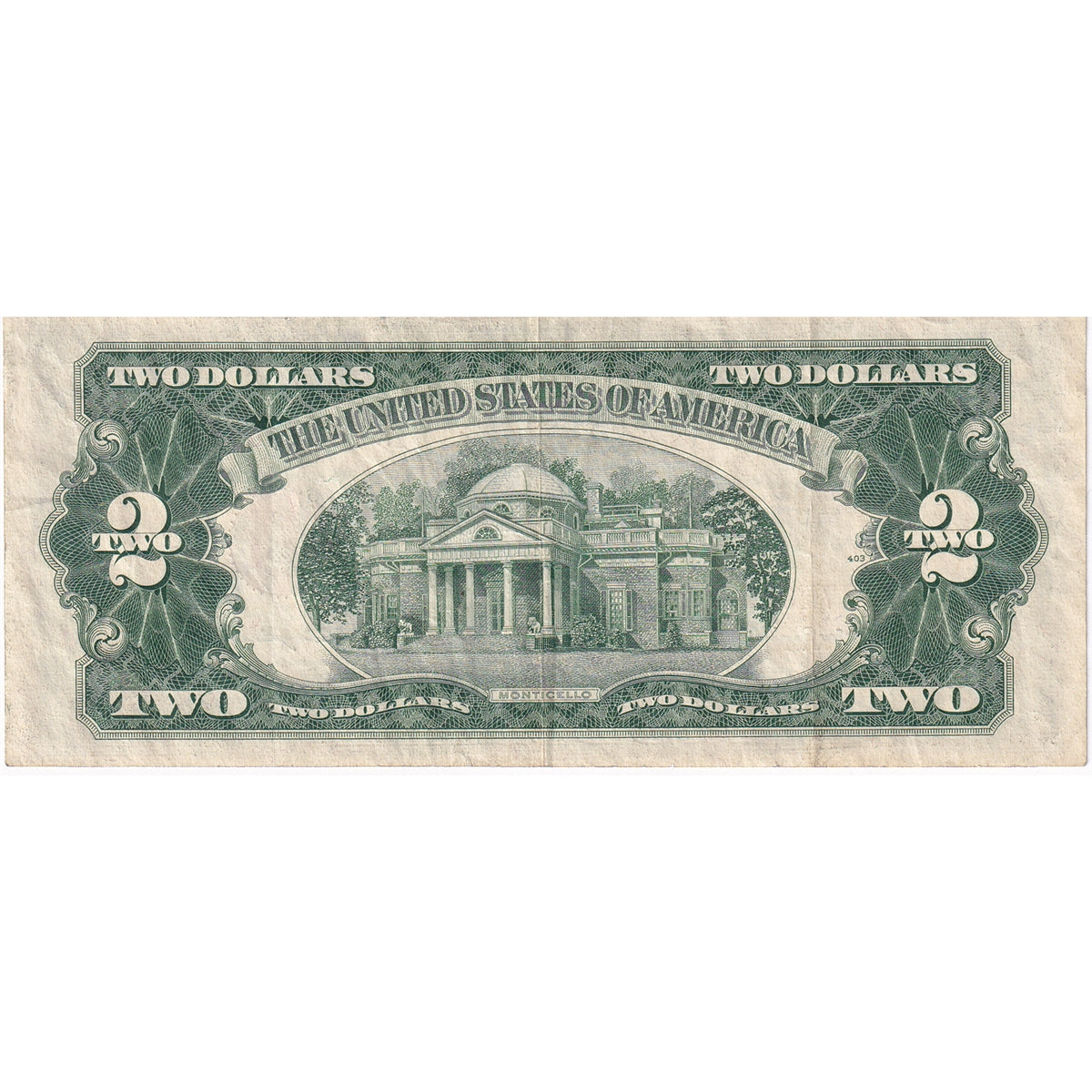USA 1953C $2 Note, FR #1512, Granahan-Dillon, VF-EF