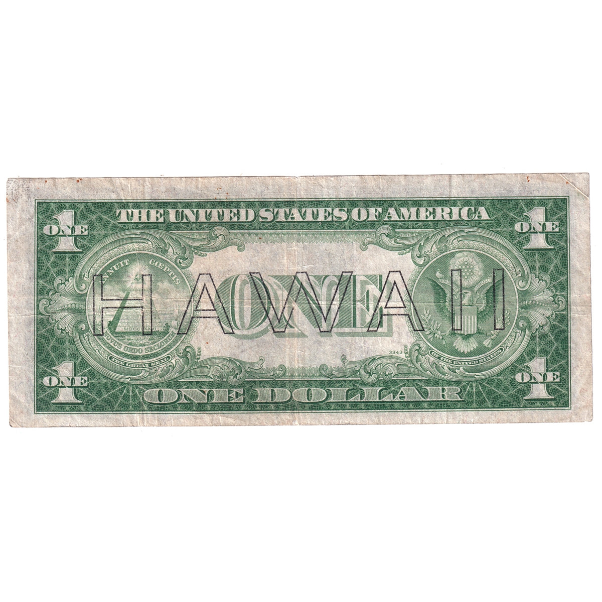 USA 1935A $1 Note, Silver Certificate, FR #2300, Julian-Morgenthau, Hawaii, VF