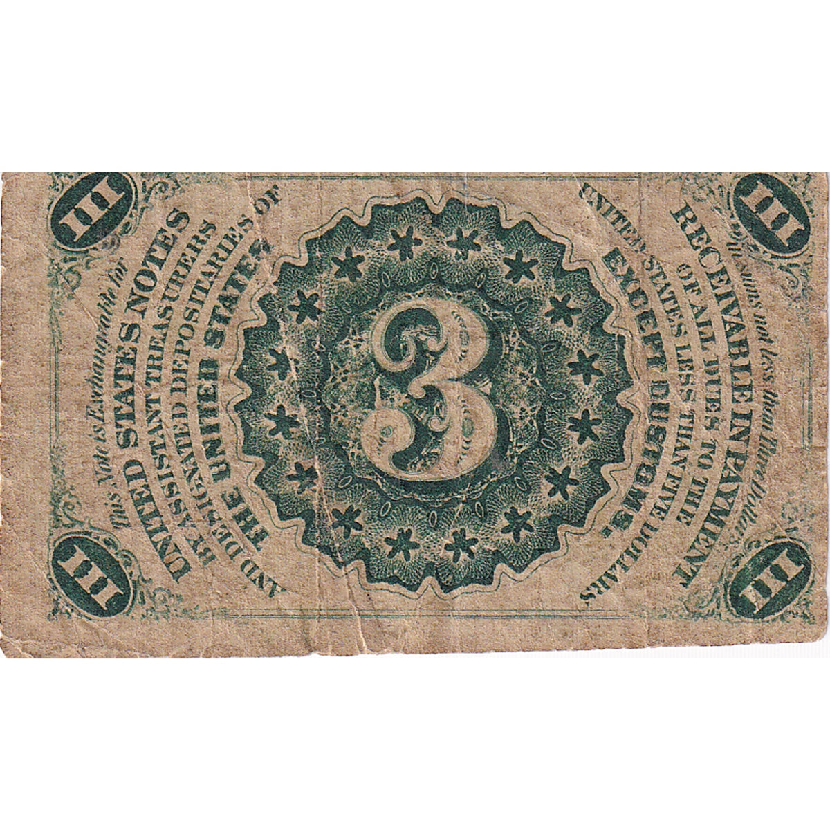 USA 1864-69 3-Cents, VF