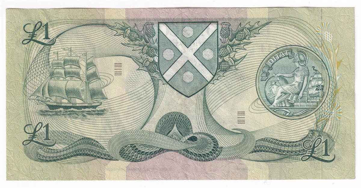 Scotland 1972 Bank of Scotland 1 Pound Note, EF