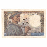 France 1944 10 Francs Note, Pick #99e, EF