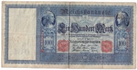 Germany 1910 100 Mark Note, Pick #42 F