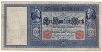 Germany 1909 100 Mark Note, Pick #38, VF