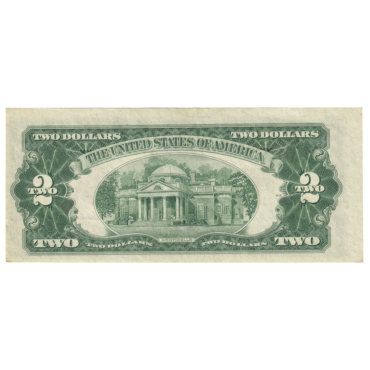 USA 1953A $2 Note, FR #1510, Priest-Anderson, AU-UNC
