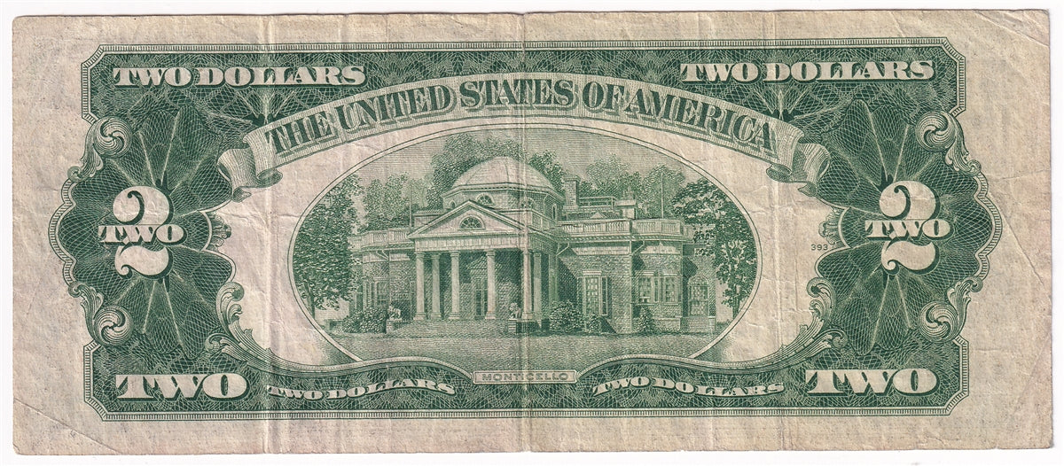USA 1953A $2 Note, FR #1510, Priest-Anderson, F-VF