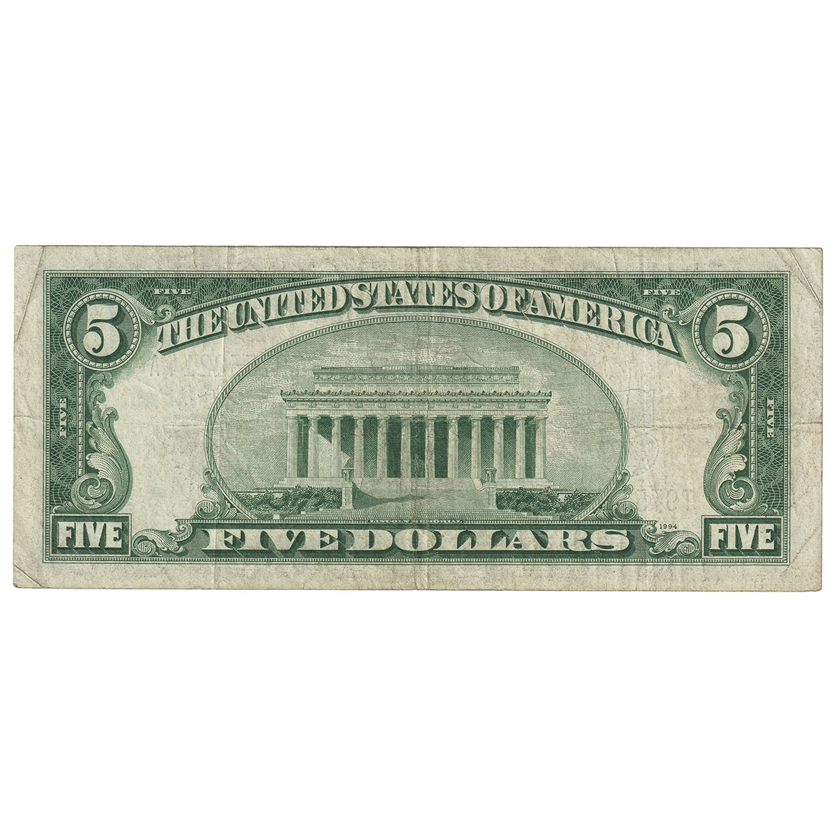 USA 1934D $5 Note, FR #1654, Clark-Snyder, Silver Certificate, VF
