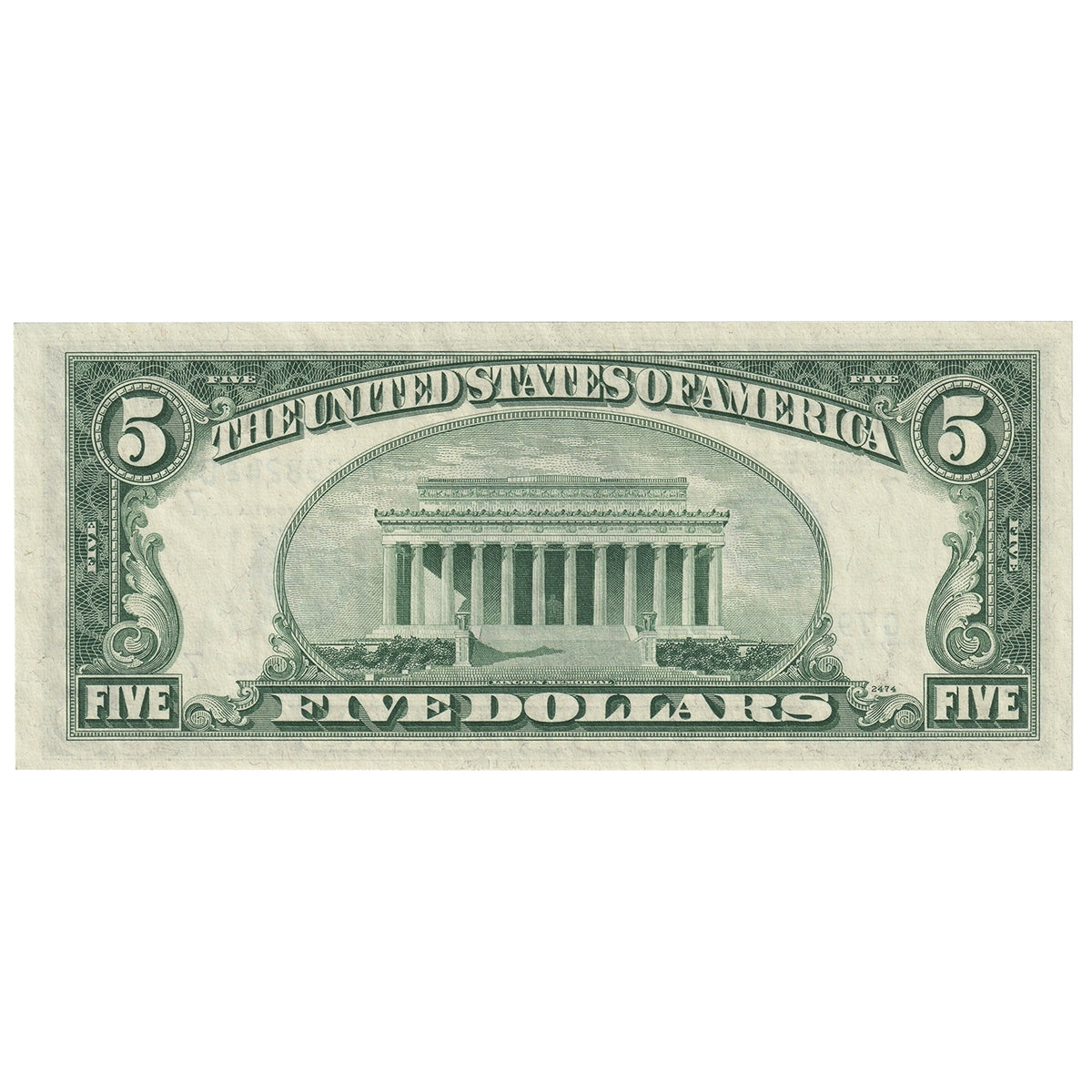 USA 1950 $5 Note, FR #1965G, Granahan-Dillon, Chicago, UNC
