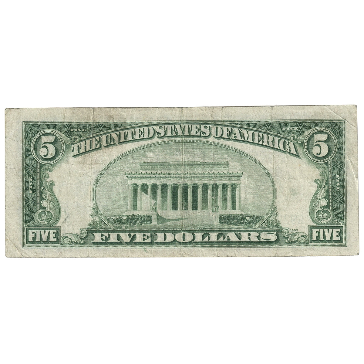 USA 1934D $5 Note, FR #1960G, Clark-Snyder, Chicago, CIRC