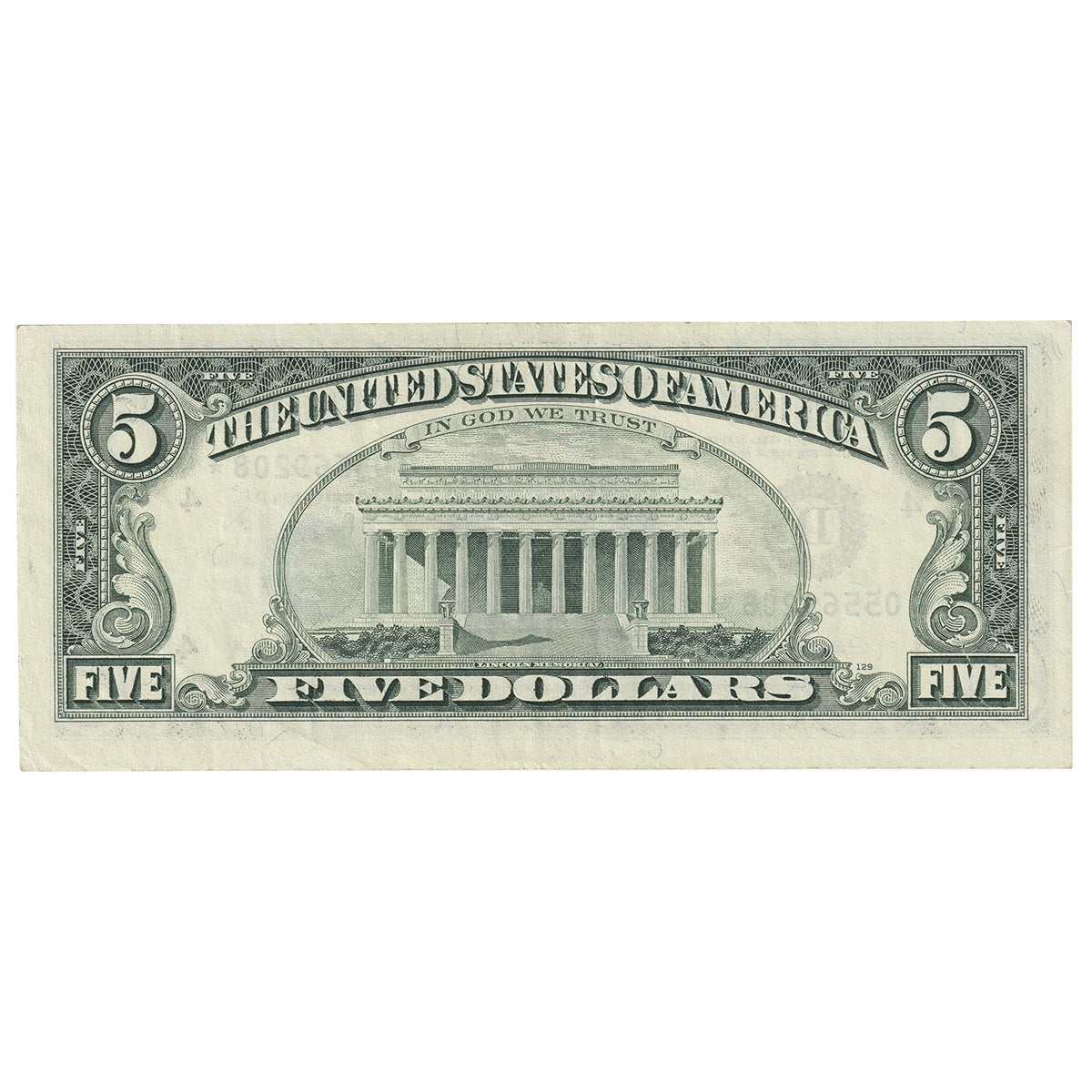 USA 1988A $5 Note, FR #1980D*, Villalpando-Brady, Star Note, Cleveland, VF-EF