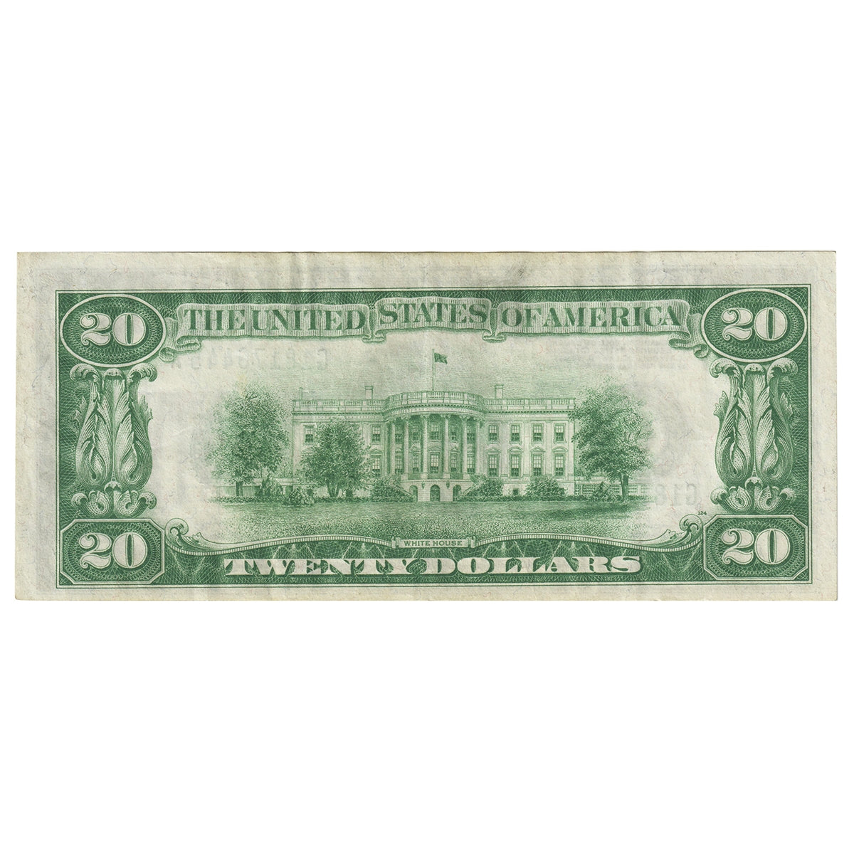 USA 1928B $20 Note, FR #2054G, Woods-Mellon, Chicago, VF-EF