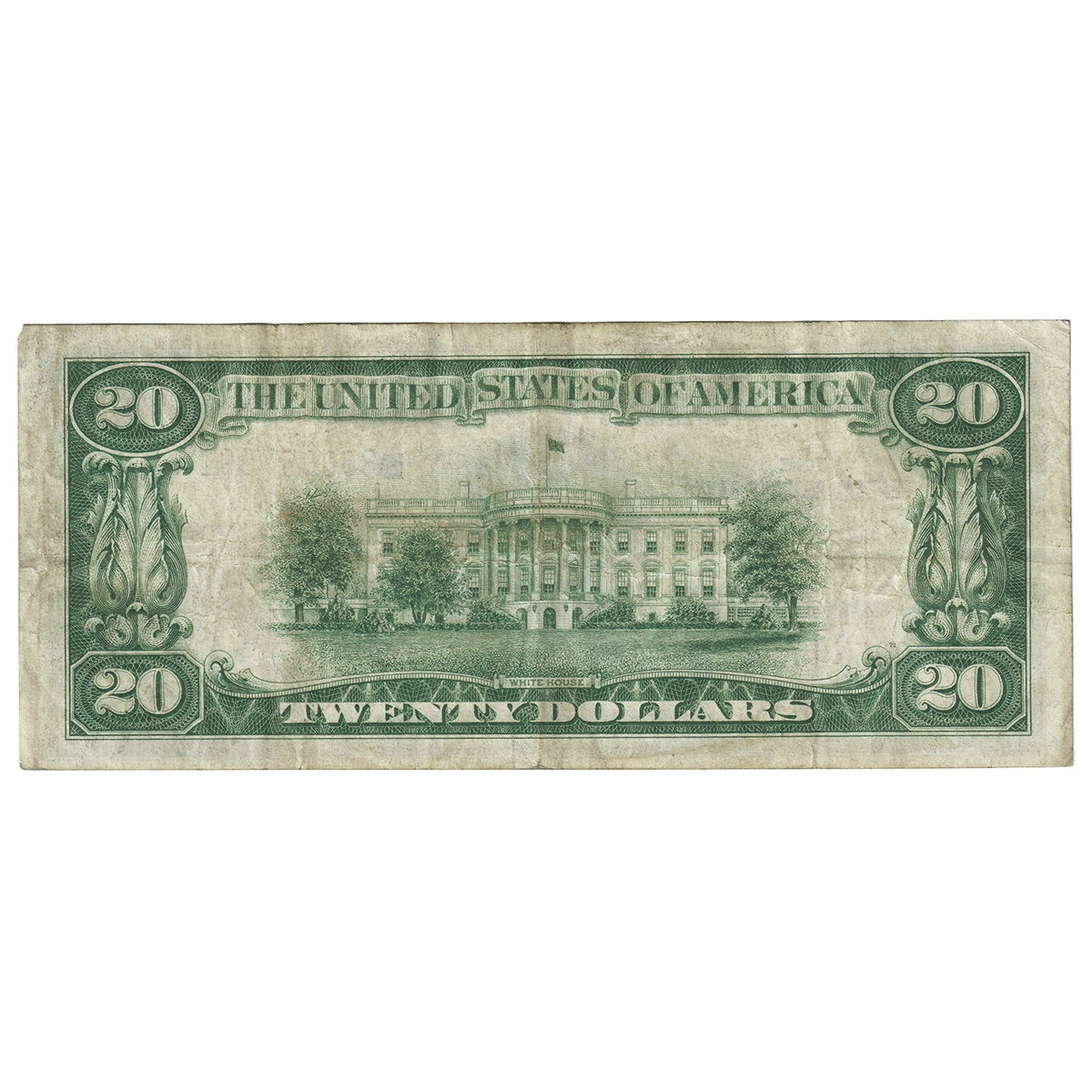 USA 1929 $20 Note, FR #1870B, Jones-Woods, Federal Reserve Bank of New York, VF