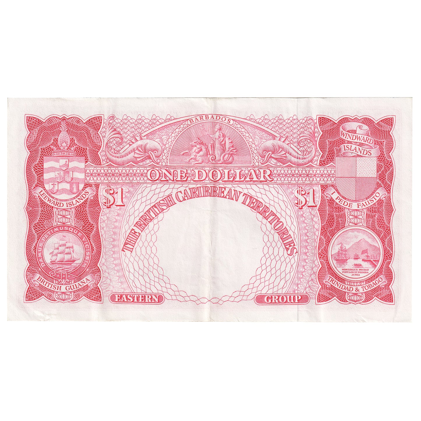British Caribbean States 1 Dollar Note, Pick #7c, EF