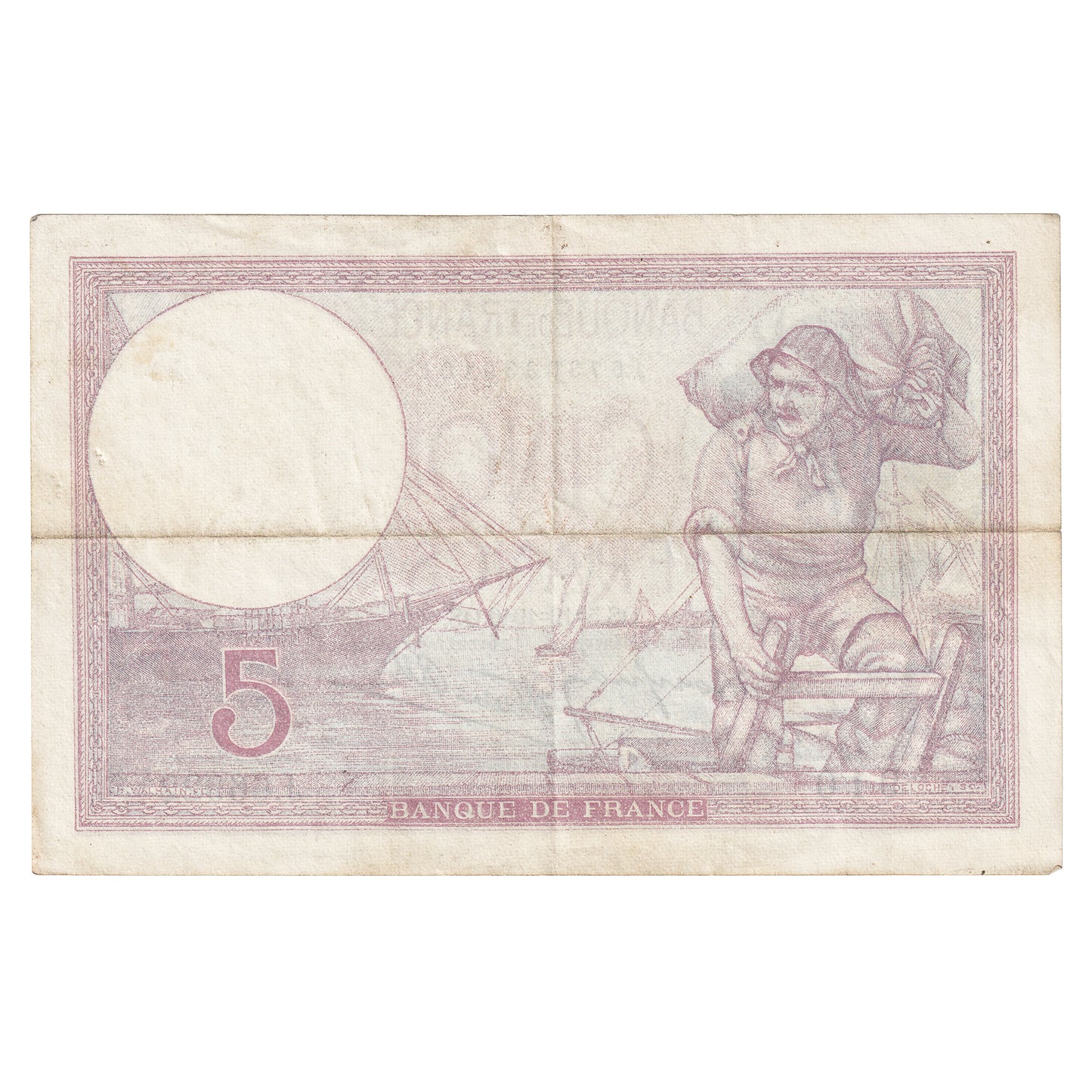 France 1940 5 Francs Note, Pick #83, EF