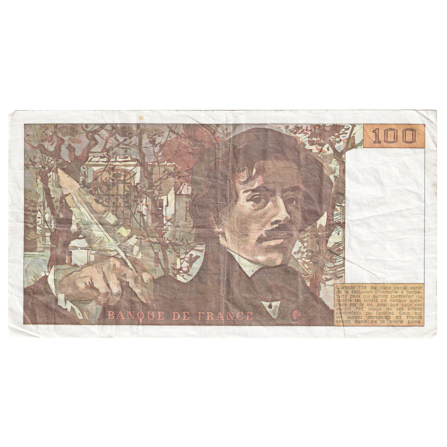 France 1981 100 Francs Note, Pick #154b, VF