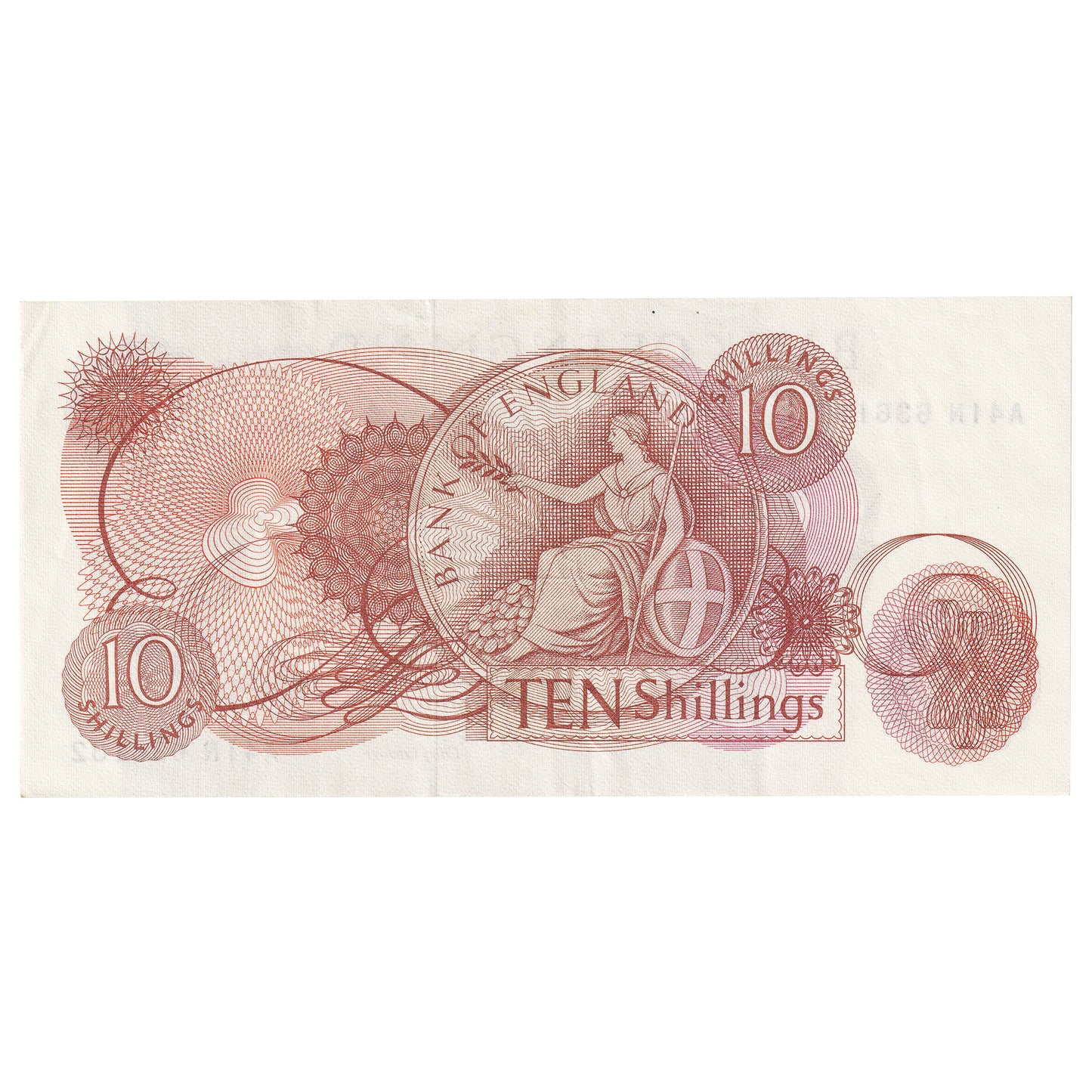 Great Britain 1967 10 Shilling Note, BE39b, EF