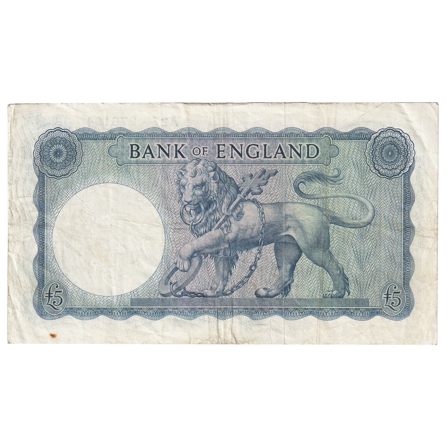 Great Britain 5 Pound Note, Pick #371a, F
